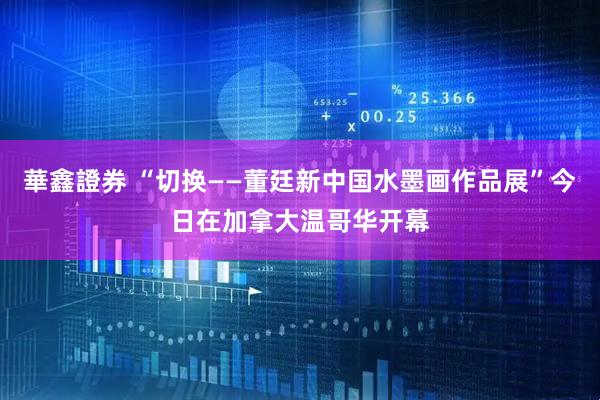 華鑫證券 “切换——董廷新中国水墨画作品展”今日在加拿大温哥华开幕